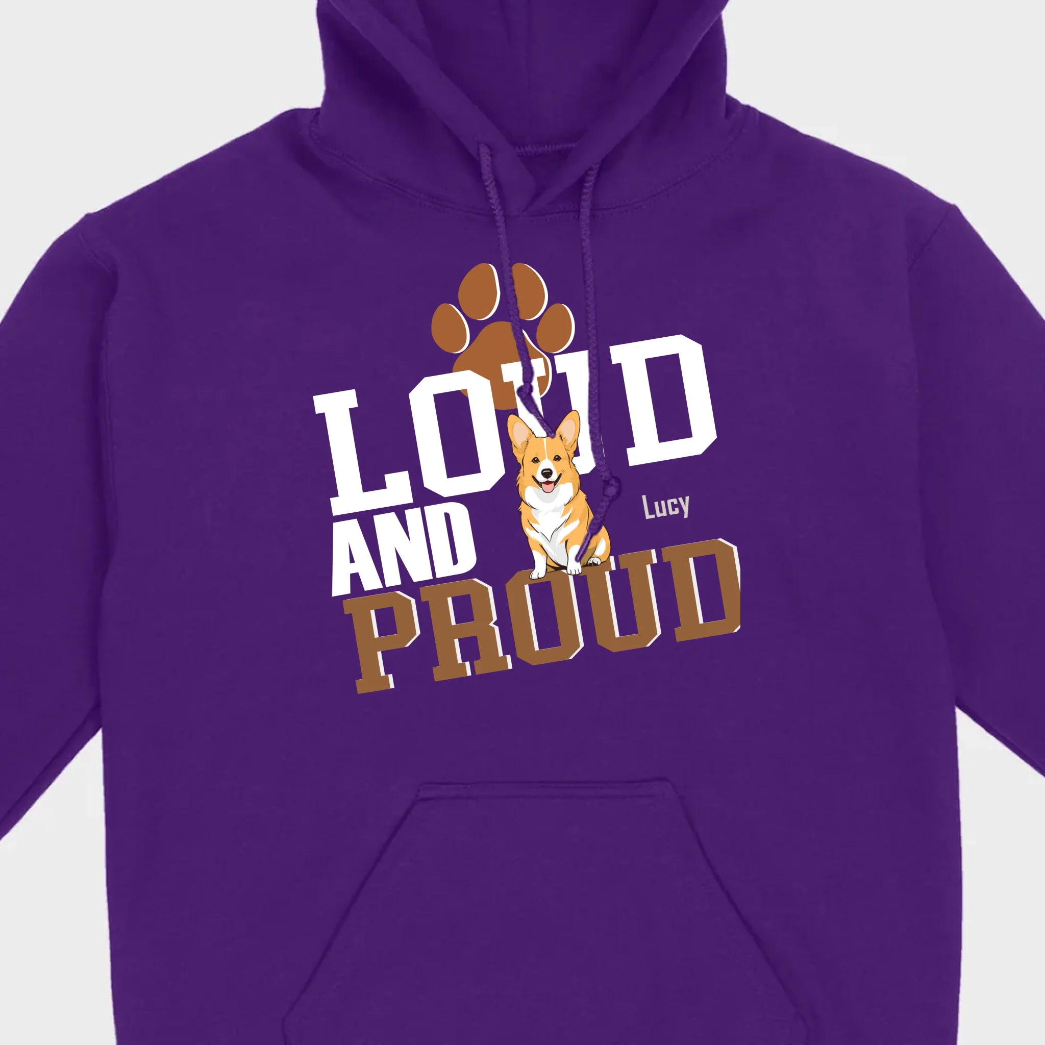 Loud And Proud Basic Tee - Tailored Dog Lover T-Shirts Design - 89Prints