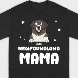 Personalized Dog and Owner Shirt Dog Mama Tee - 89Prints