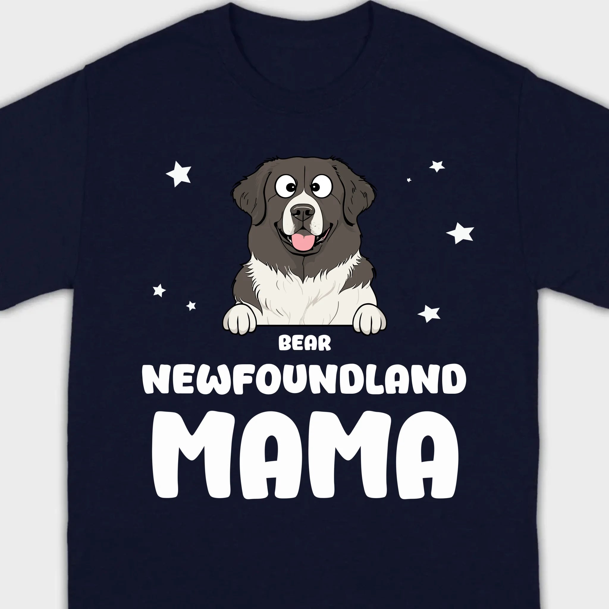 Personalized Dog and Owner Shirt Dog Mama Tee - 89Prints
