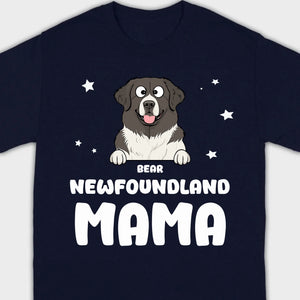 Personalized Dog and Owner Shirt Dog Mama Tee - 89Prints