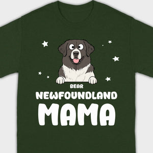 Personalized Dog and Owner Shirt Dog Mama Tee - 89Prints