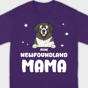 Personalized Dog and Owner Shirt Dog Mama Tee - 89Prints