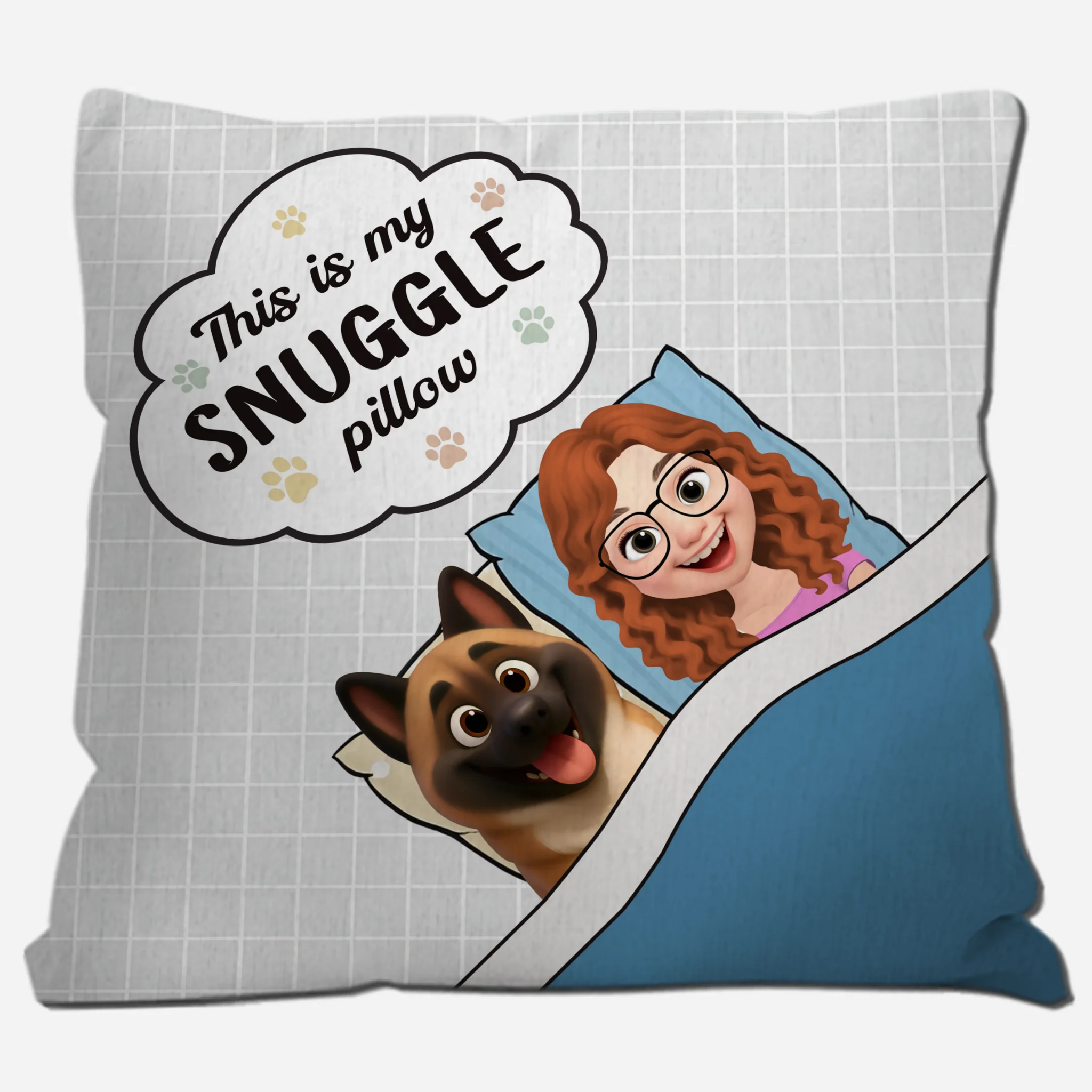 This Is My Snuggle Pillow - Meaningful Gift For Dog Lovers - 89Prints