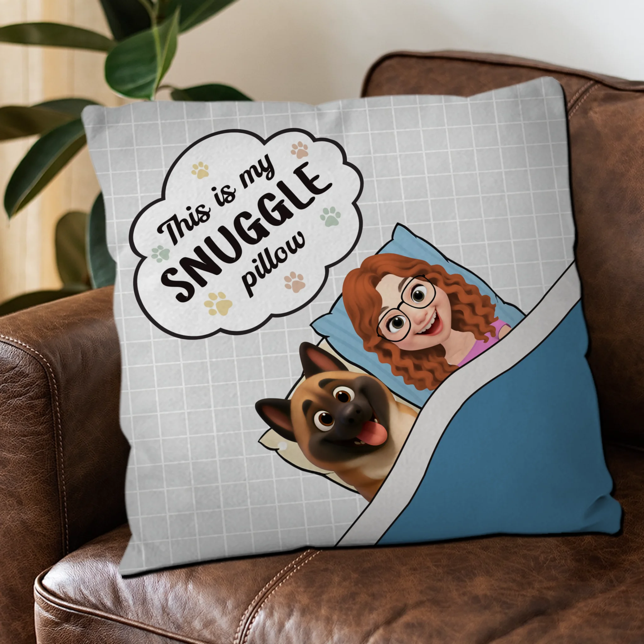 This Is My Snuggle Pillow - Meaningful Gift For Dog Lovers - 89Prints