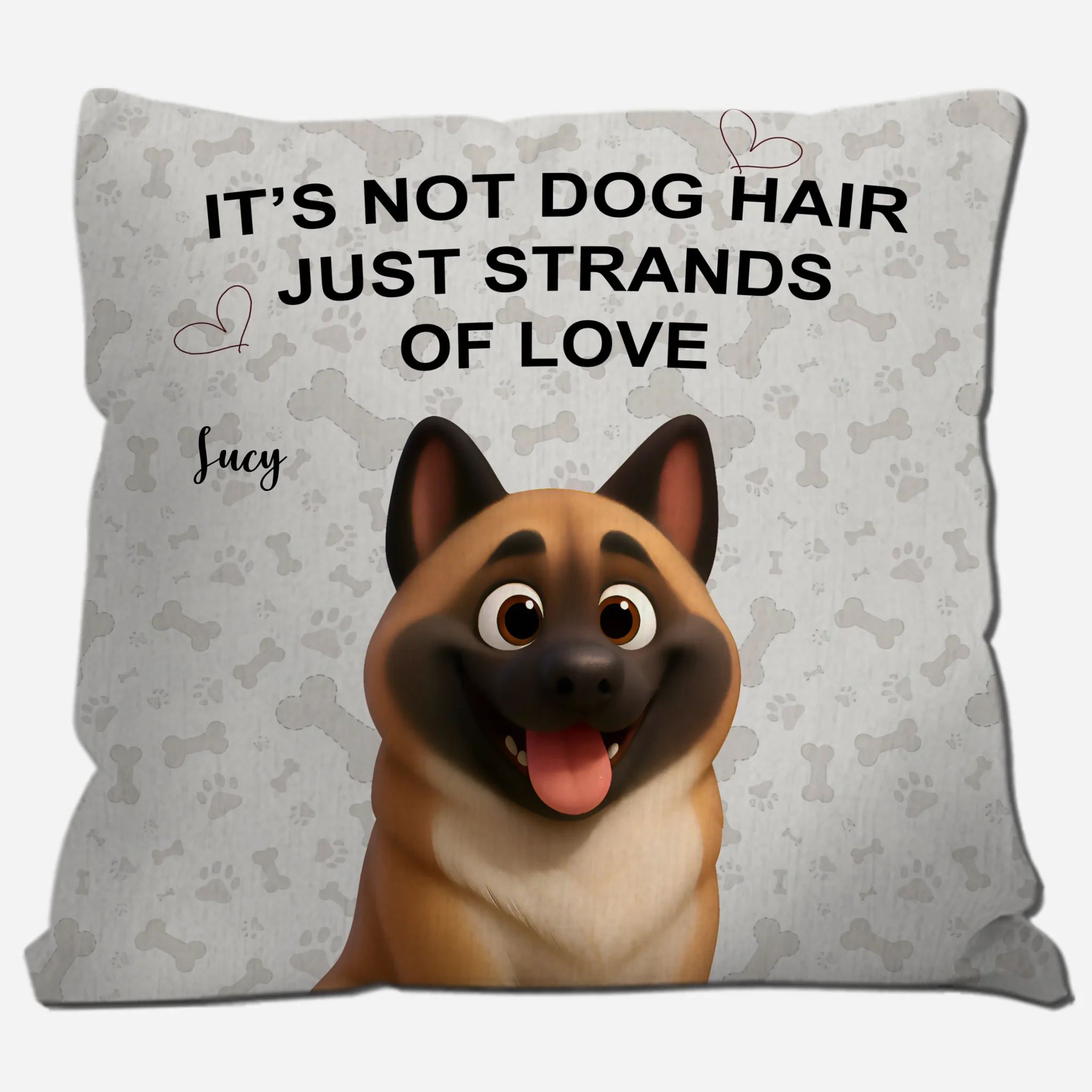 It's Not Dog Hair Just Strands Of Love Pillow - Customized Present For Dog Owners - 89Prints