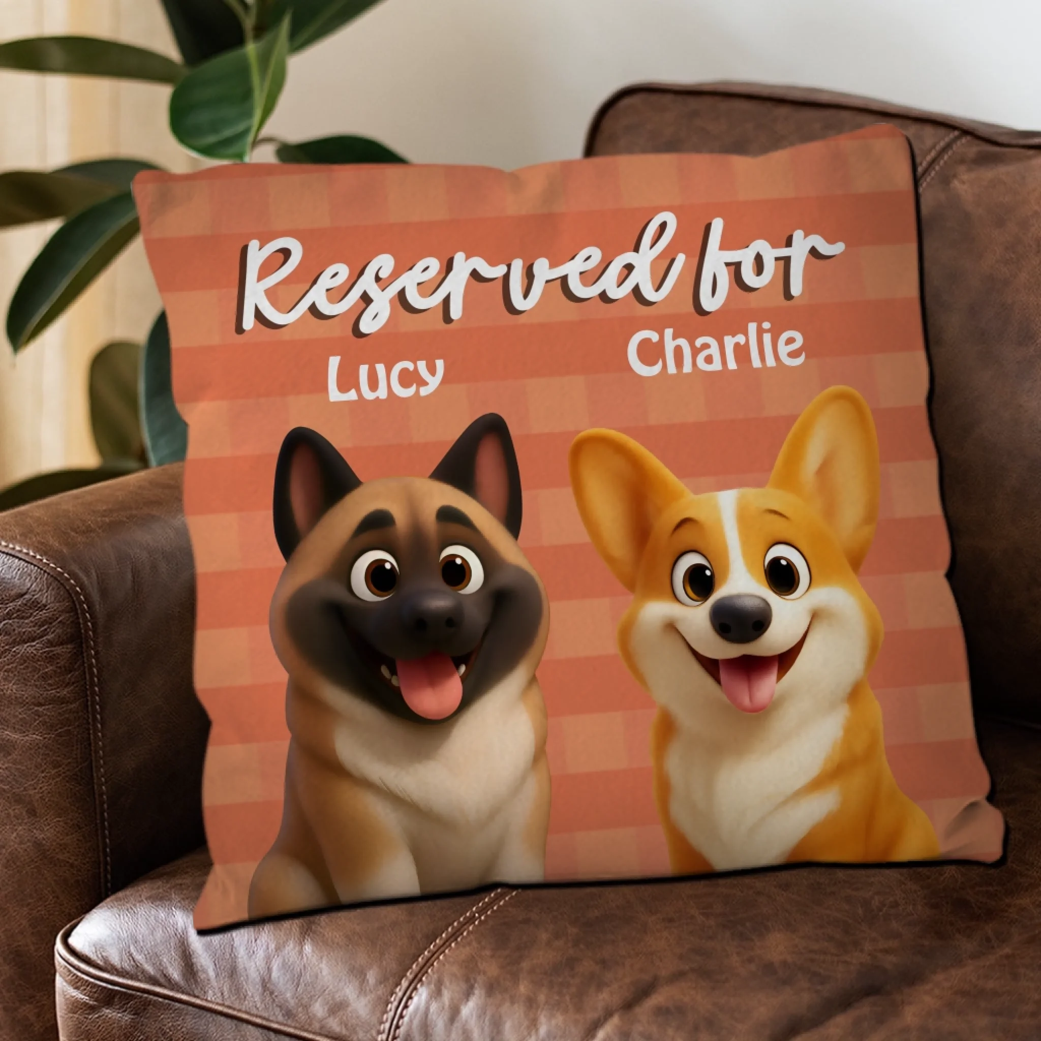 Reserved For (Dog Name) Pillow - Unique Gift For Dog Parents - 89Prints