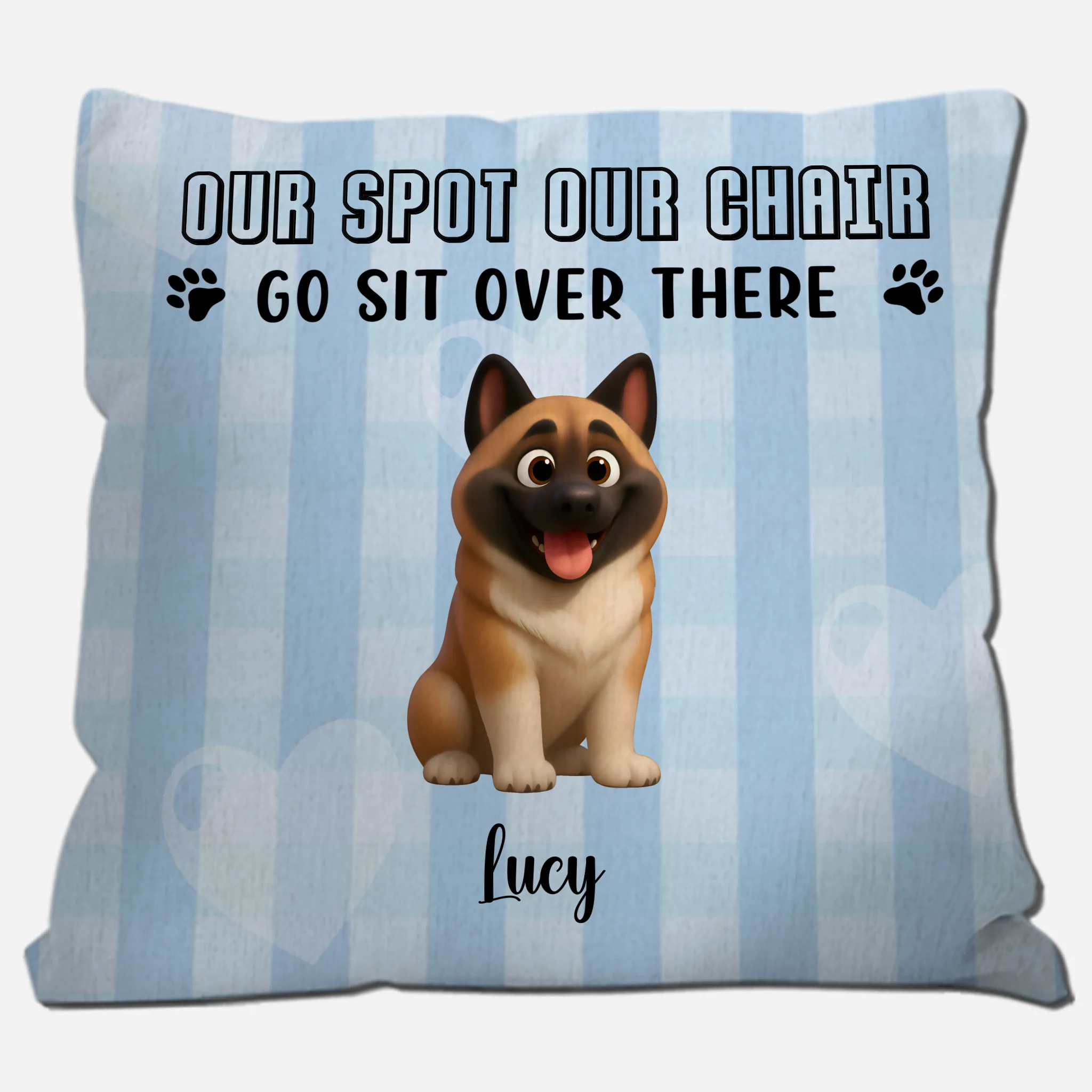 Sentimental Dog Pillow For Owners - Our Spot Our Chair, Go Sit Over There - 89Prints