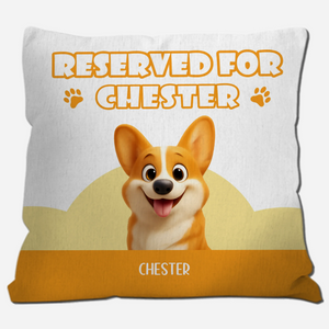 Reserved For Chester Pillow - Thoughtful Custom Dog Gift - 89Prints