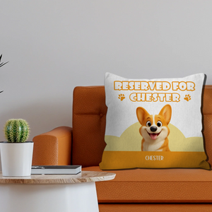 Reserved For Chester Pillow - Thoughtful Custom Dog Gift - 89Prints