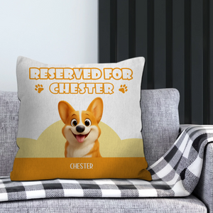 Reserved For Chester Pillow - Thoughtful Custom Dog Gift - 89Prints