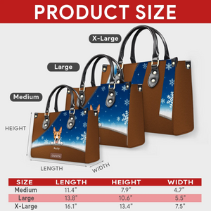 Curious Dogs Over The Edge Handbag – Personalized Pet Art & Name Handbag For Dog Lovers - 89Prints