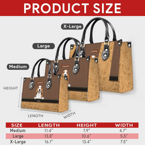 Happy Dogs Peeking Design Handbag – Signature Dog Art & Names - 89Prints