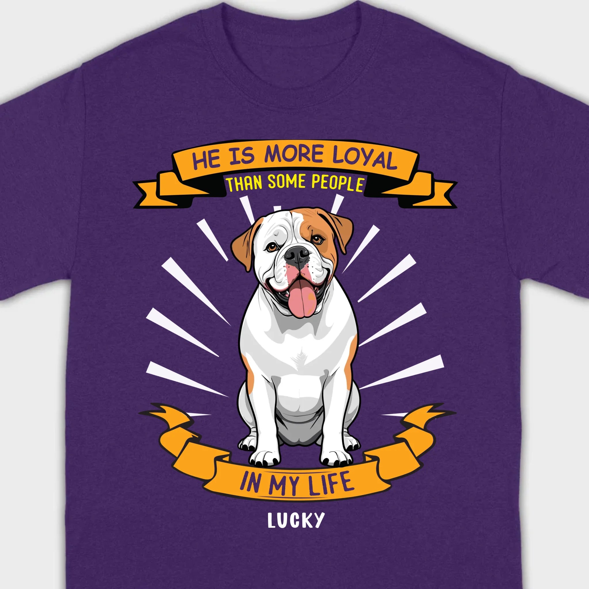 Custom American Bulldog Basic Tee 