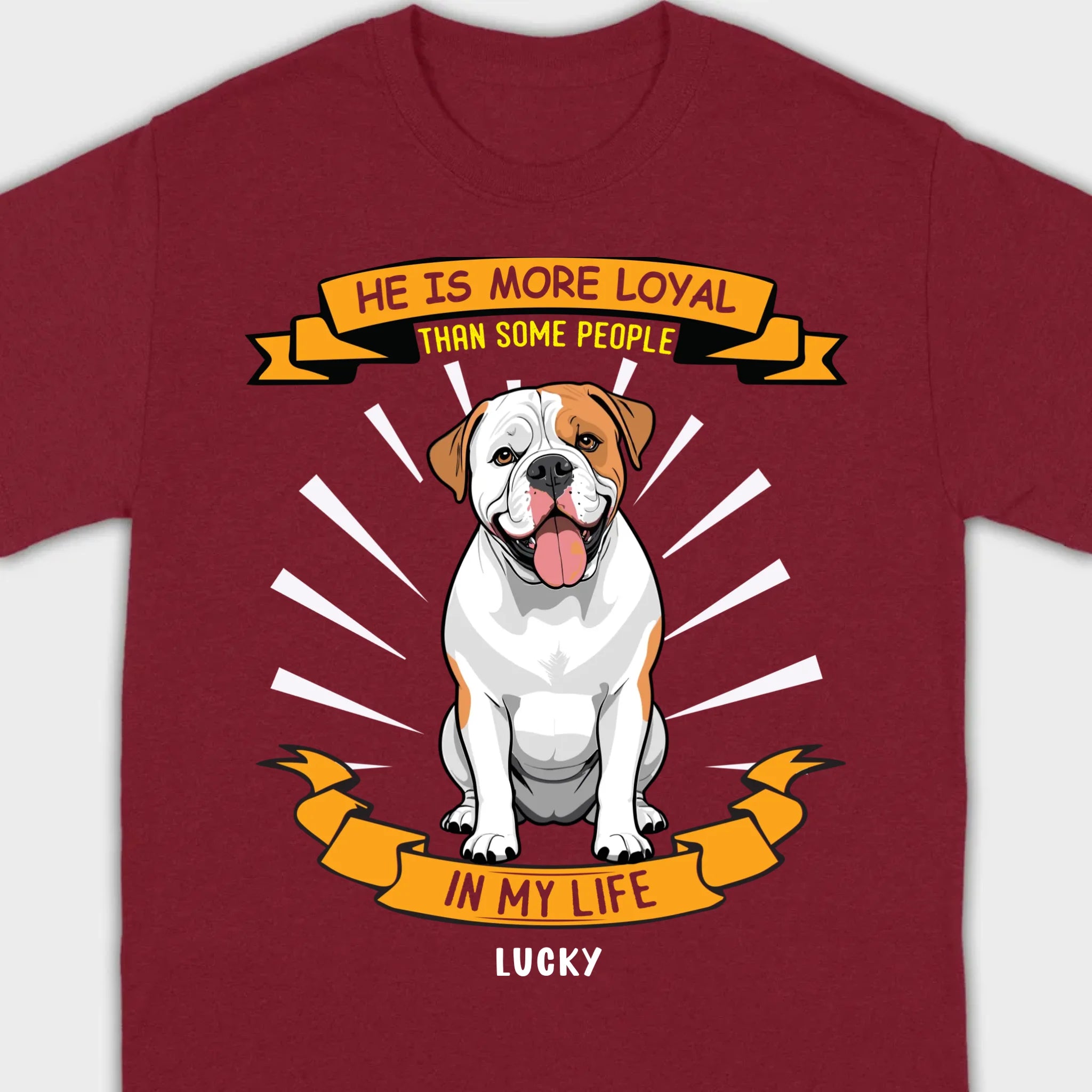 Custom American Bulldog Basic Tee 