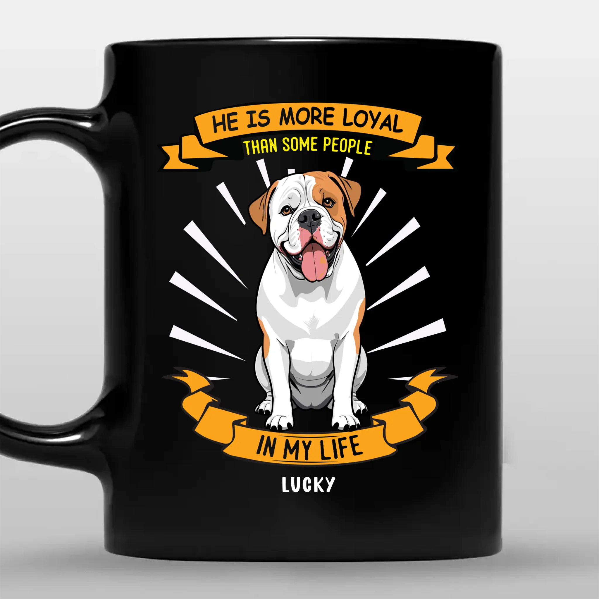 He Is Loyal Than Some People In My Life Mug - Playful Dog Gift Ideas - 89Prints