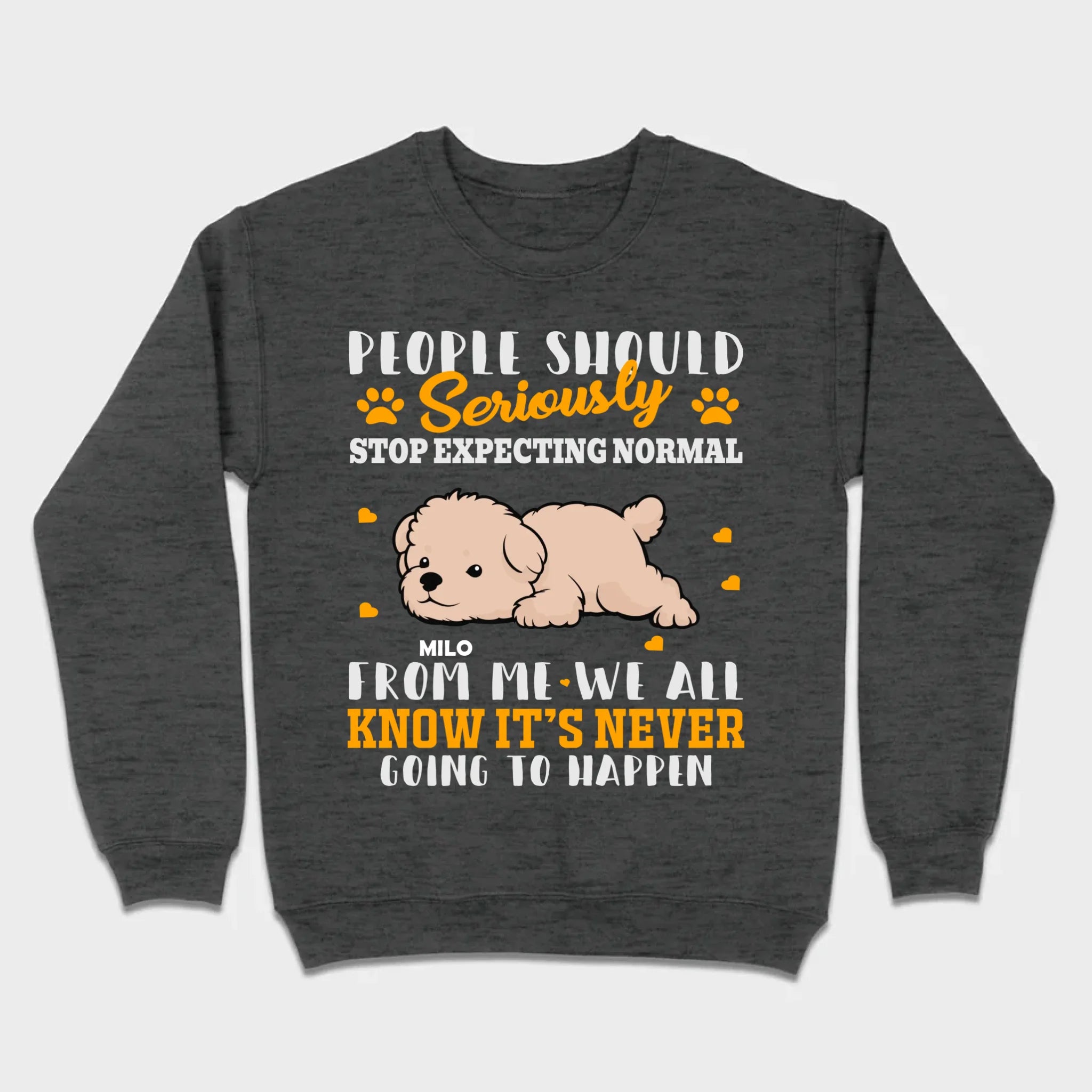 Custom Bichon Frise Sweatshirt With 