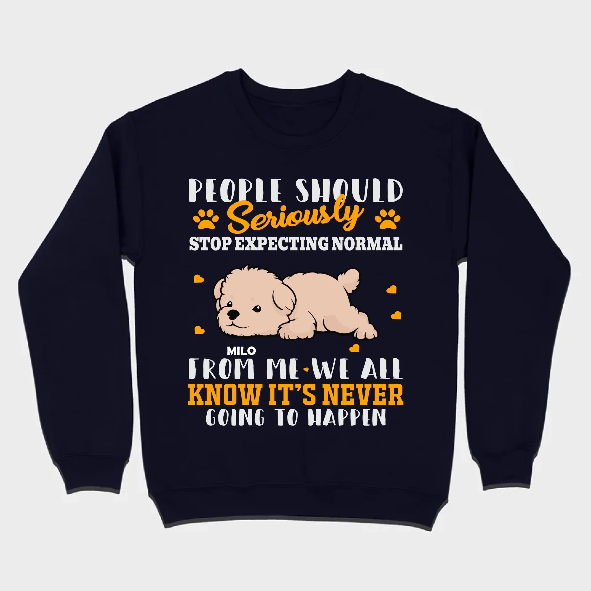 Custom Bichon Frise Sweatshirt With 