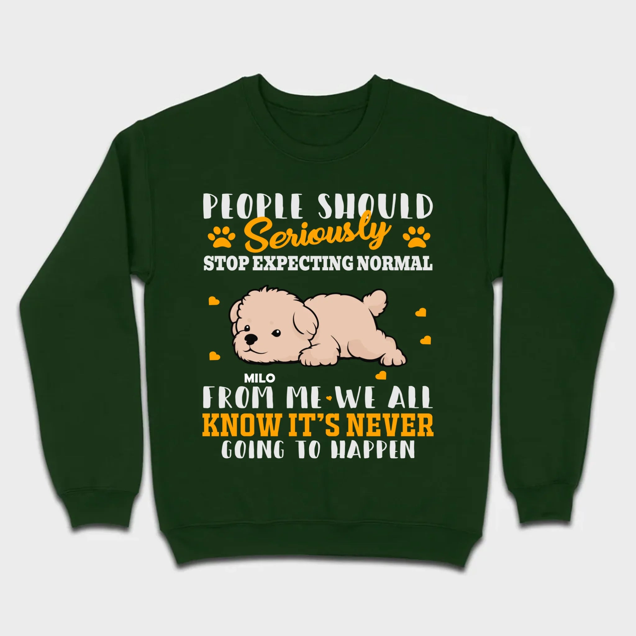 Custom Bichon Frise Sweatshirt With 