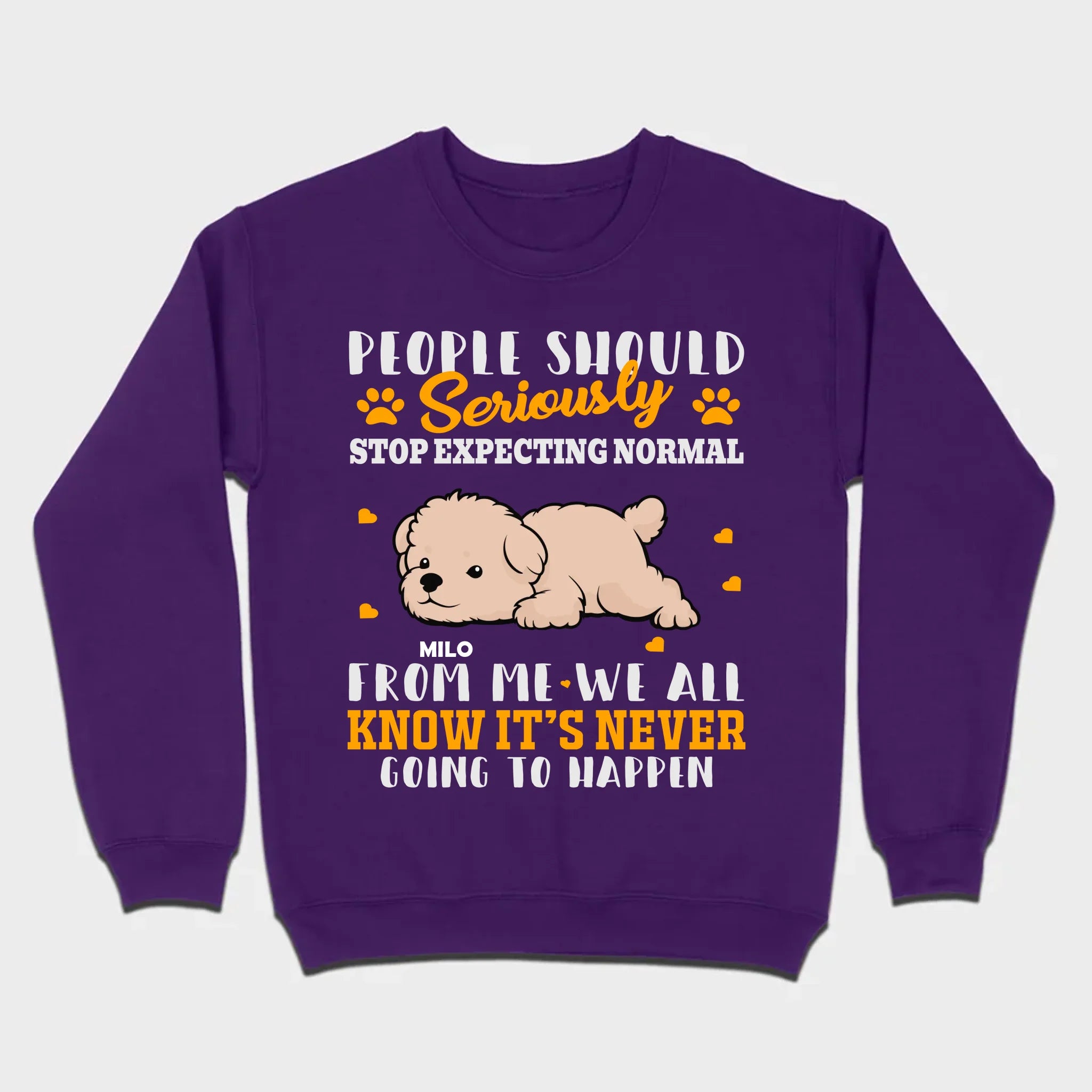 Custom Bichon Frise Sweatshirt With 