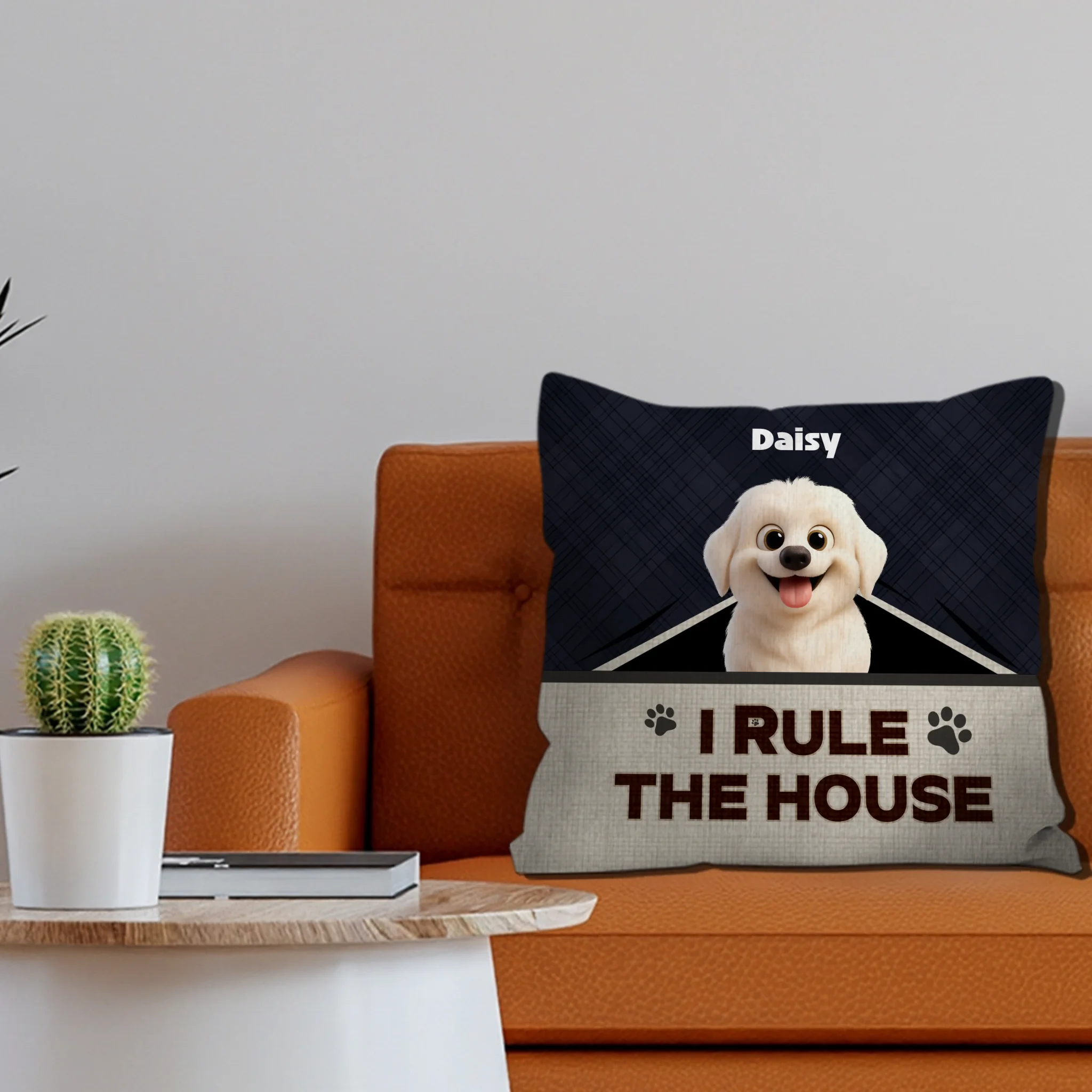 I Rule The House Pillow – Unforgettable Gift Ideas For Dog Lovers – 89Prints