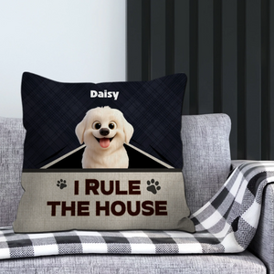I Rule The House Pillow – Unforgettable Gift Ideas For Dog Lovers – 89Prints
