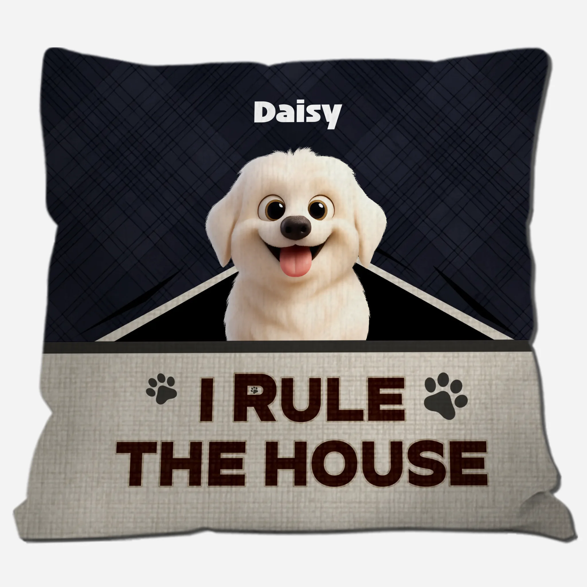 I Rule The House Pillow – Unforgettable Gift Ideas For Dog Lovers – 89Prints