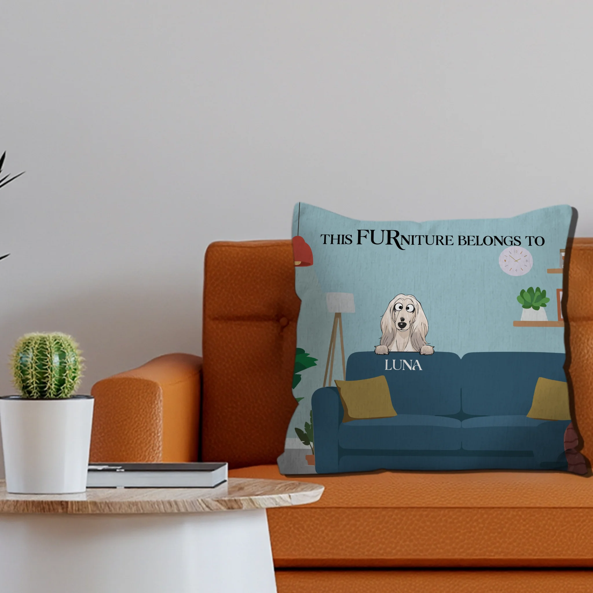 This Furniture Belongs To - Unique Pillow Idea For Dog Owners - 89Prints
