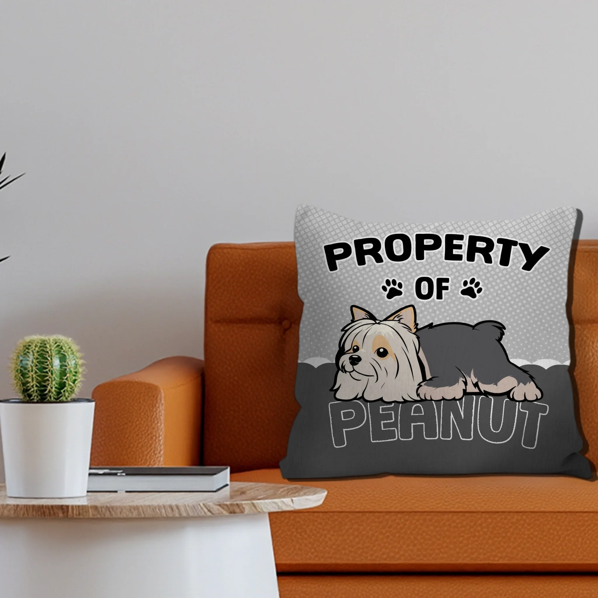 Property Of Dog Pillow - Adorable Custom Gift For Dog Owners - 89Prints