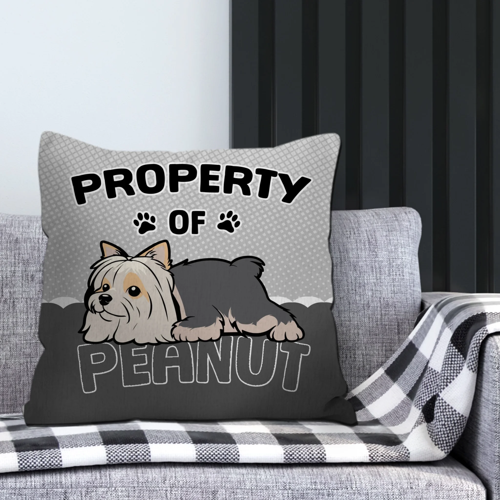 Property Of Dog Pillow - Adorable Custom Gift For Dog Owners - 89Prints