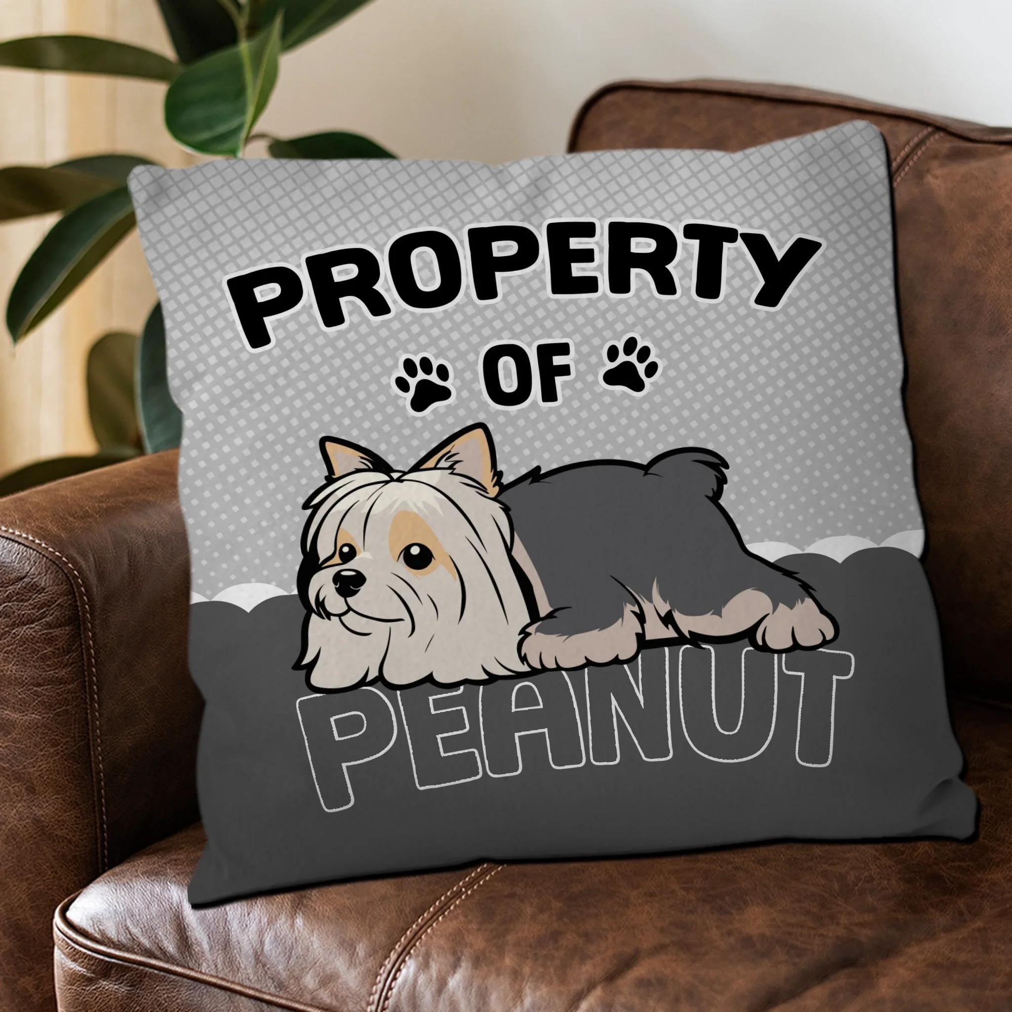 Property Of Dog Pillow - Adorable Custom Gift For Dog Owners - 89Prints