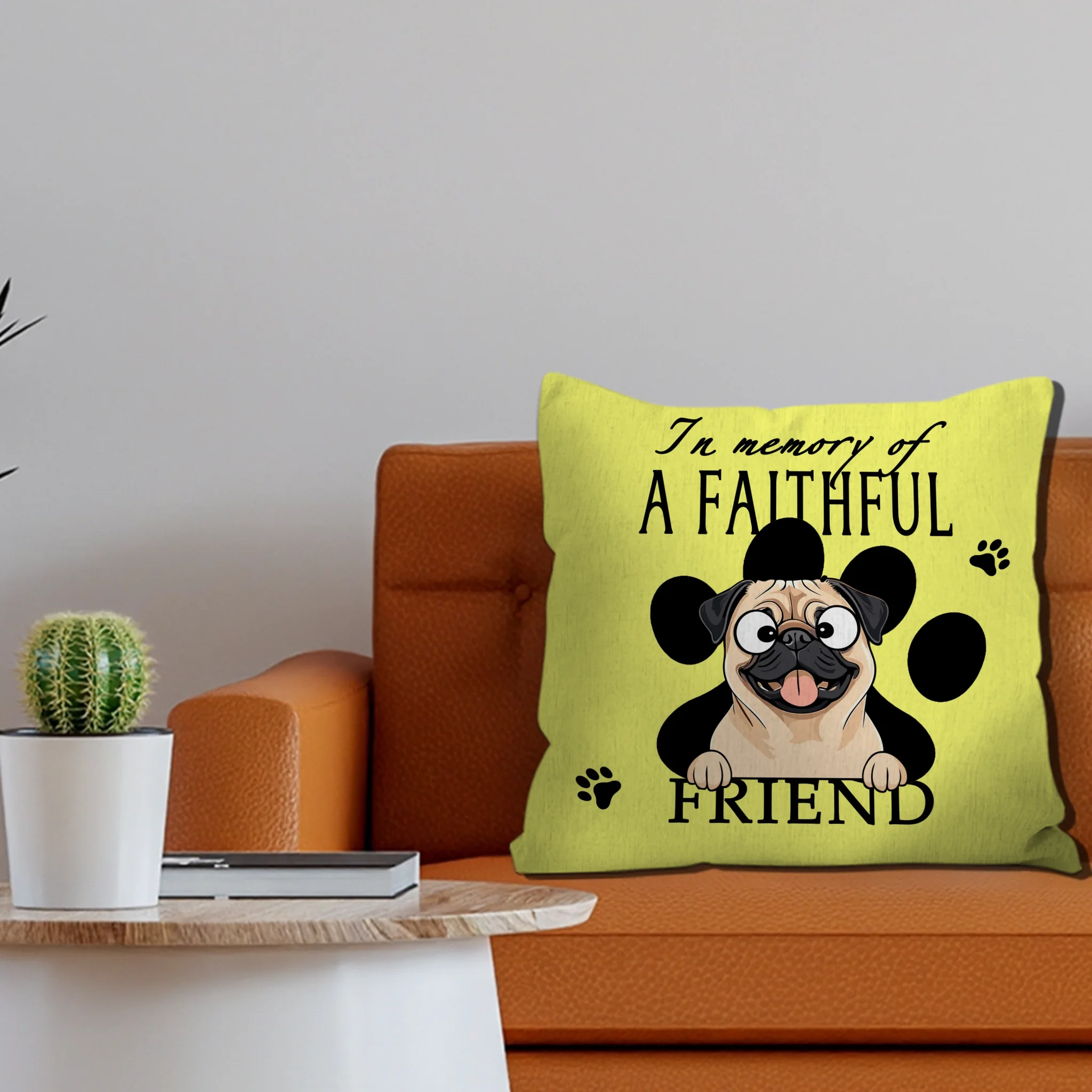 In Memory Of A Faithful Friend Pillow – Emotional Perfect Gift For Dog Lovers – 89Prints
