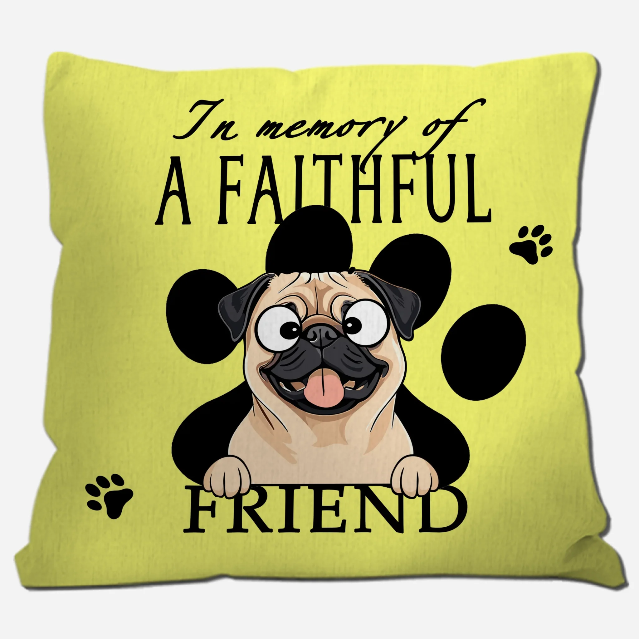 In Memory Of A Faithful Friend Pillow – Emotional Perfect Gift For Dog Lovers – 89Prints
