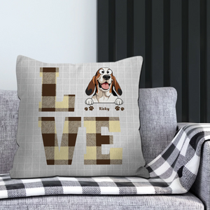 Funny Dog Love Pillow – Touching Gift For Dog Owners – 89Prints