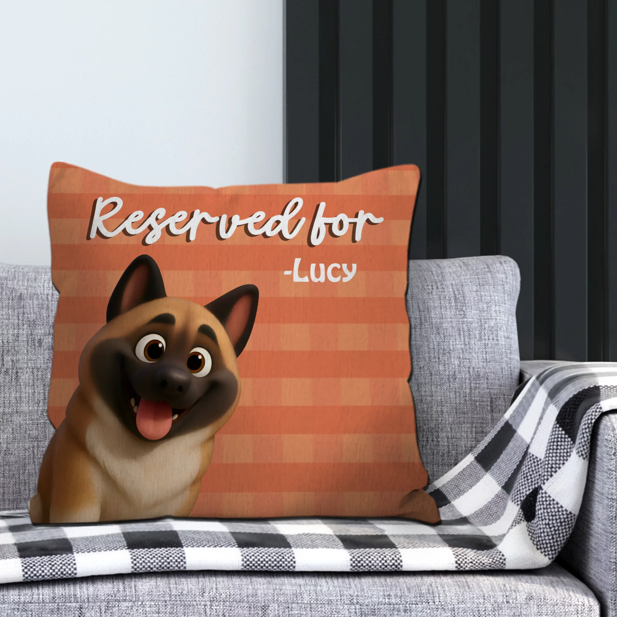 Reserved For (Dog Name) Pillow - Unique Gift For Dog Parents - 89Prints