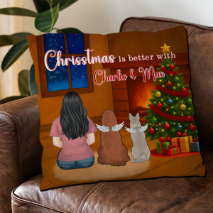 Christmas Is Better With Charlie Pillow – Bespoke Christmas Gift For Dog Lovers – 89Prints