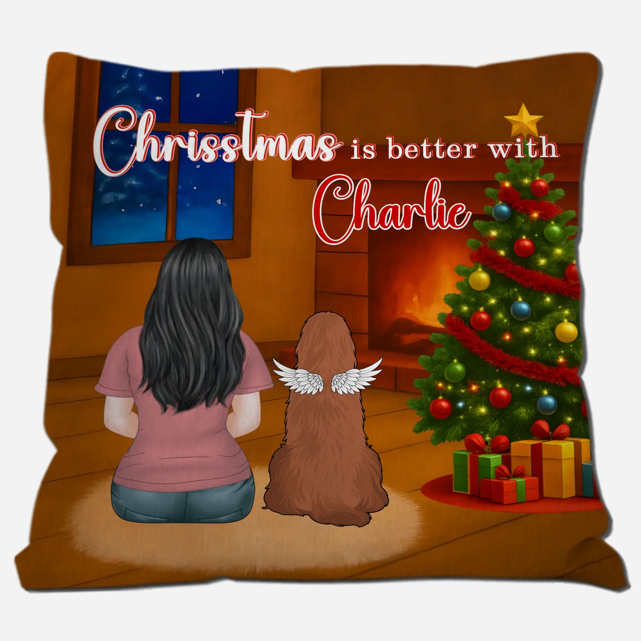 Christmas Is Better With Charlie Pillow – Bespoke Christmas Gift For Dog Lovers – 89Prints