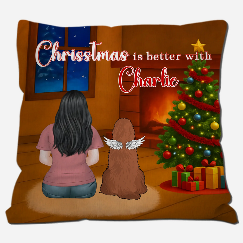 Christmas Is Better With Charlie Pillow – Bespoke Christmas Gift For Dog Lovers – 89Prints