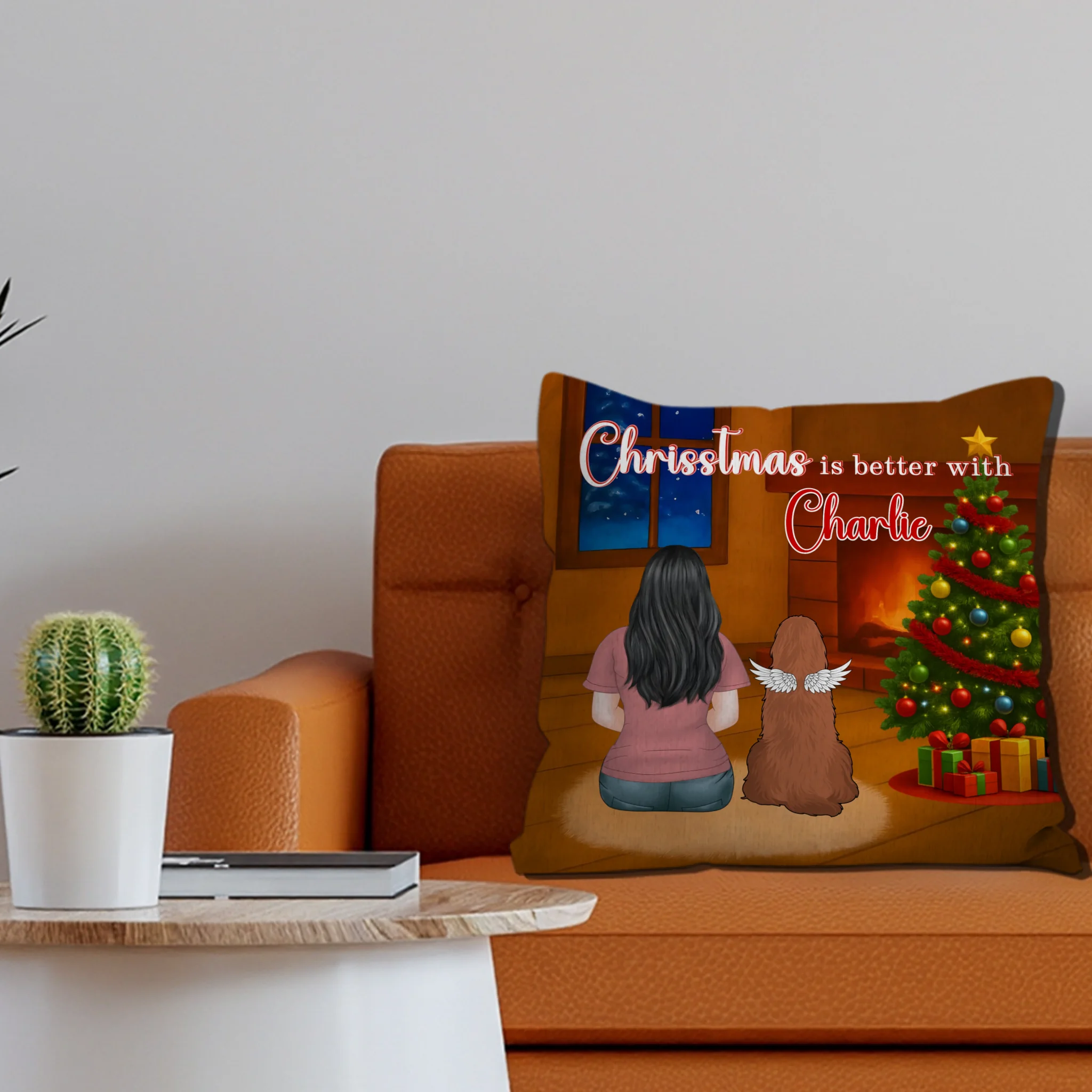 Christmas Is Better With Charlie Pillow – Bespoke Christmas Gift For Dog Lovers – 89Prints