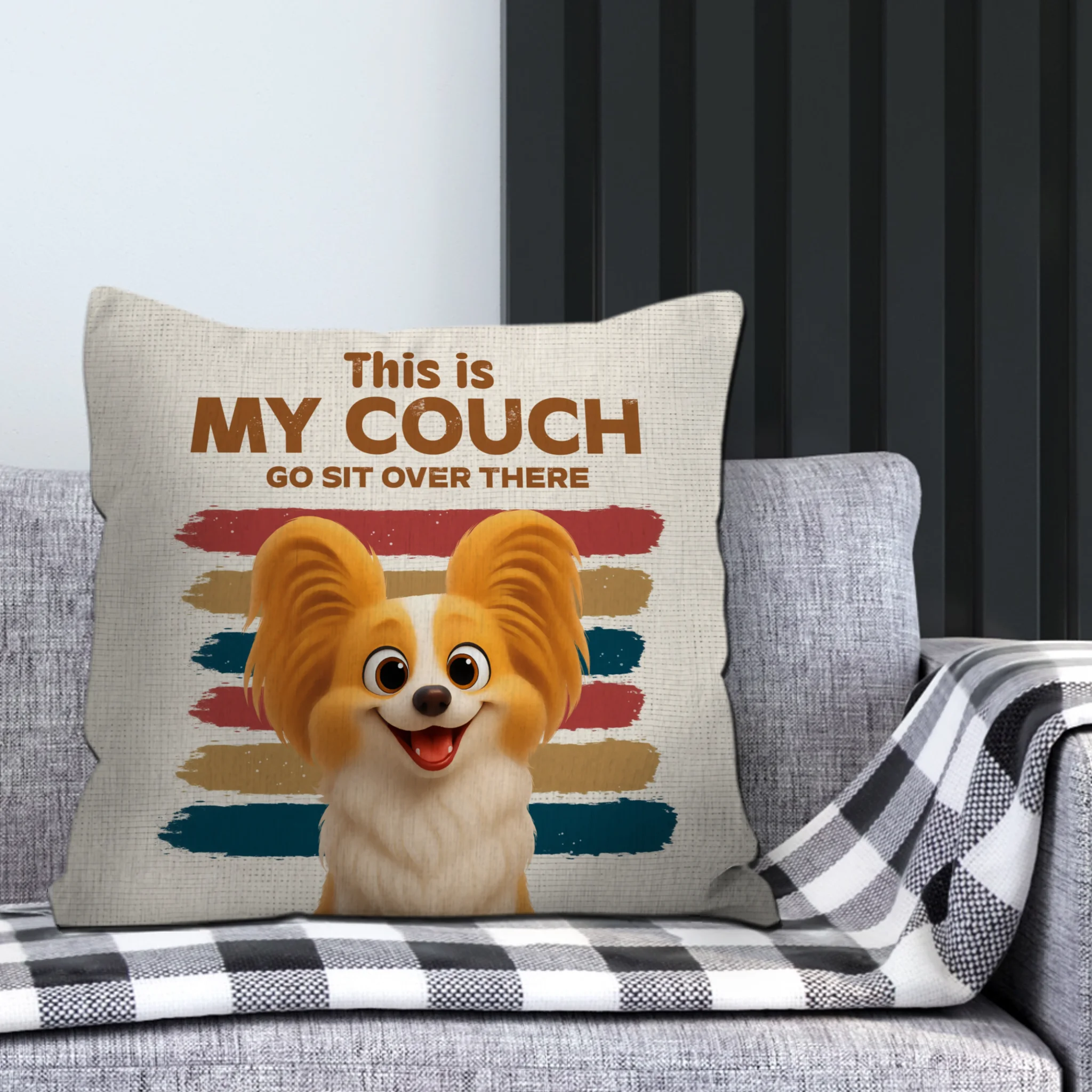 This Is My Couch, Go Sit Over There Pillow – Thoughtful Gift From The Dog – 89Prints