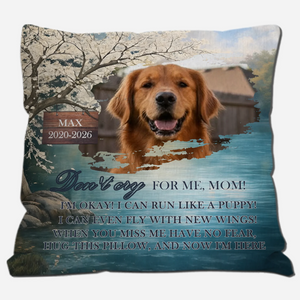Don’t Cry For Me, Mom! Pillow – Unforgettable Dog-Themed Gift – 89Prints