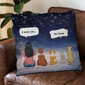 I Miss You, I Know Pillow – Unforgettable Gift For Dog Lovers – 89Prints