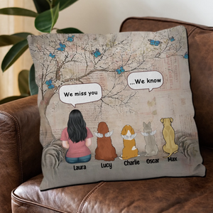 I Miss You, I Know Pillow – Personalized Gift For Dog Parents – 89Prints