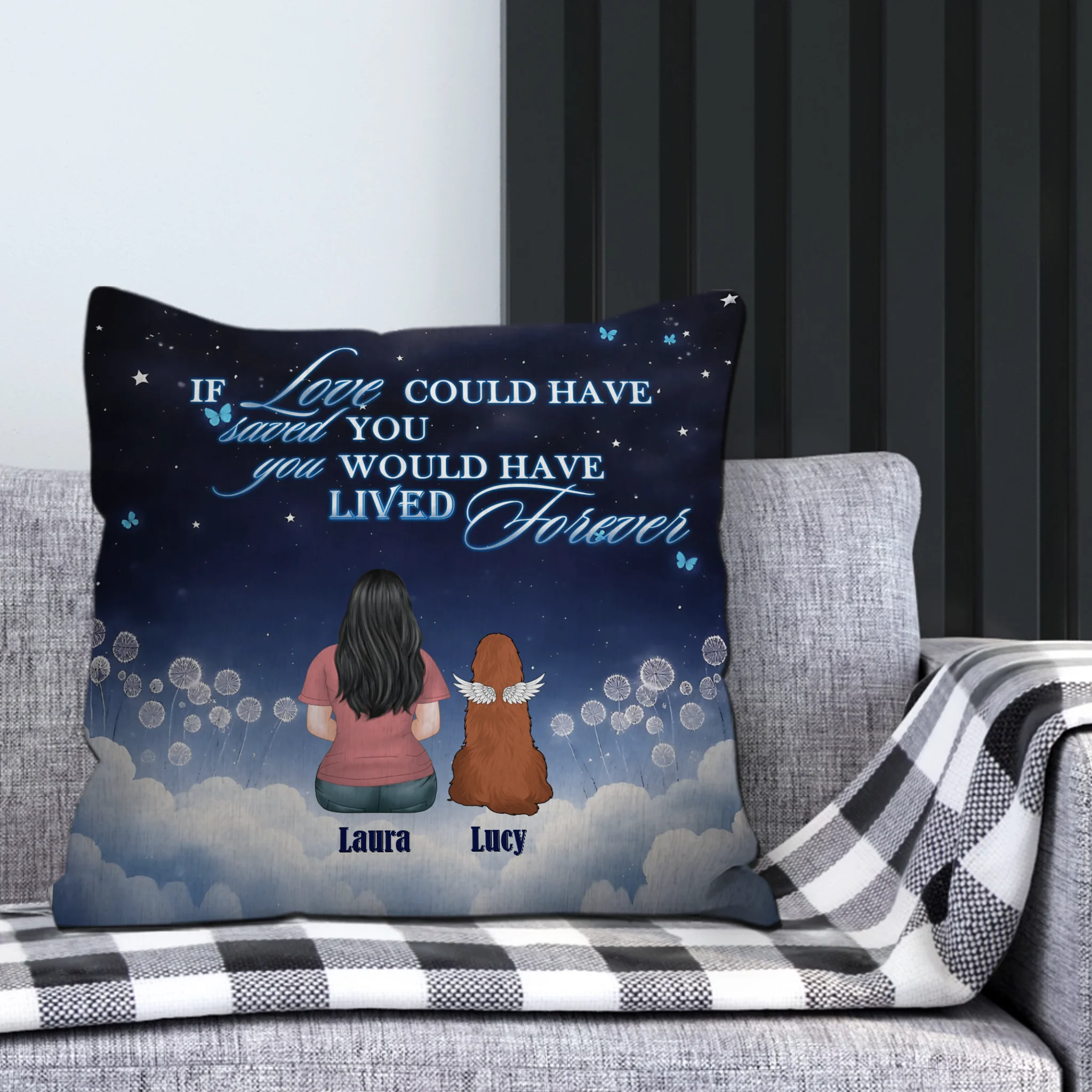 If Love Could Have Saved You, You Would Have Lived Forever Pillow – Unique Dog-Related Gift – 89Prints