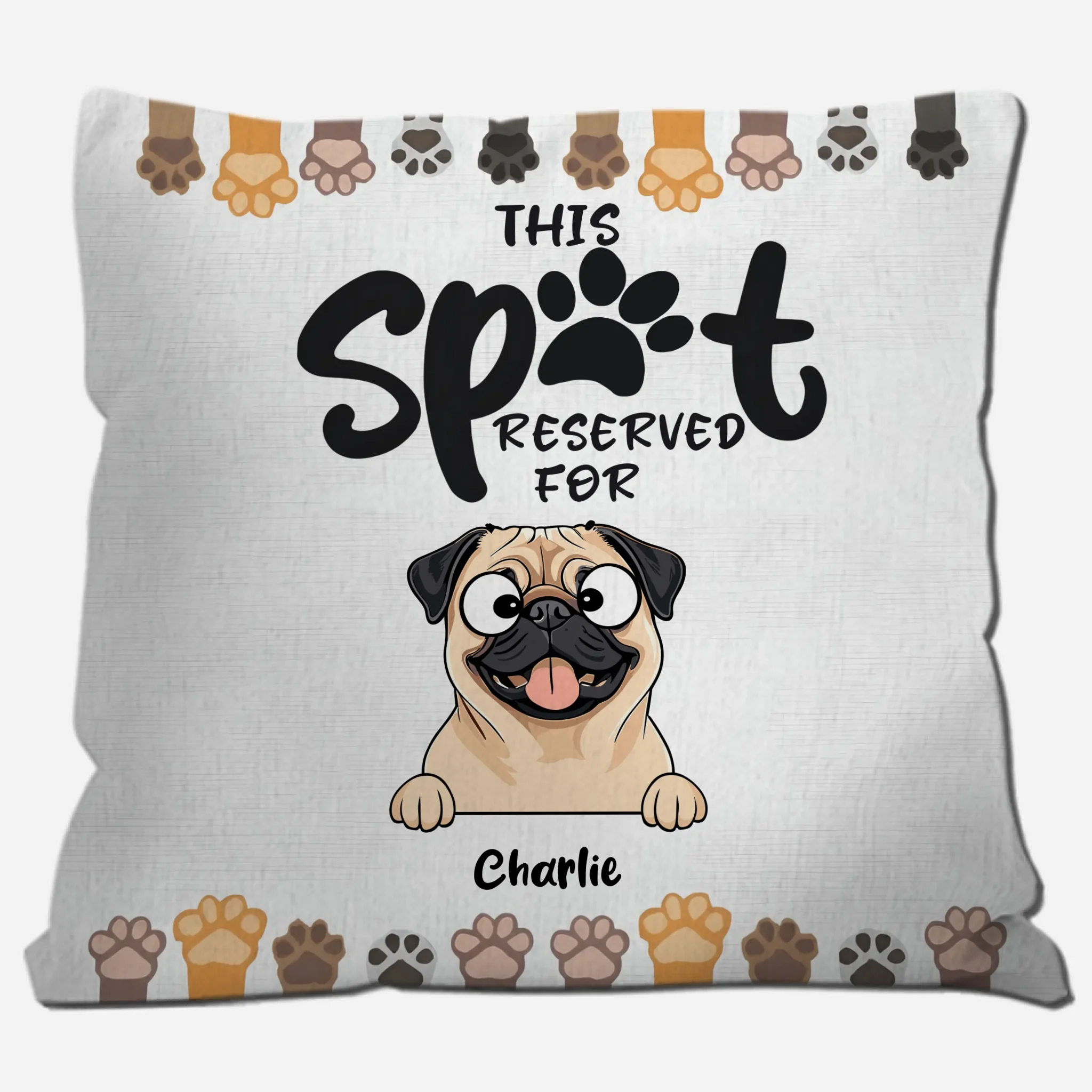 This Spot Reserved For… Pillow – Heartfelt Gift For Dog Lovers – 89Prints