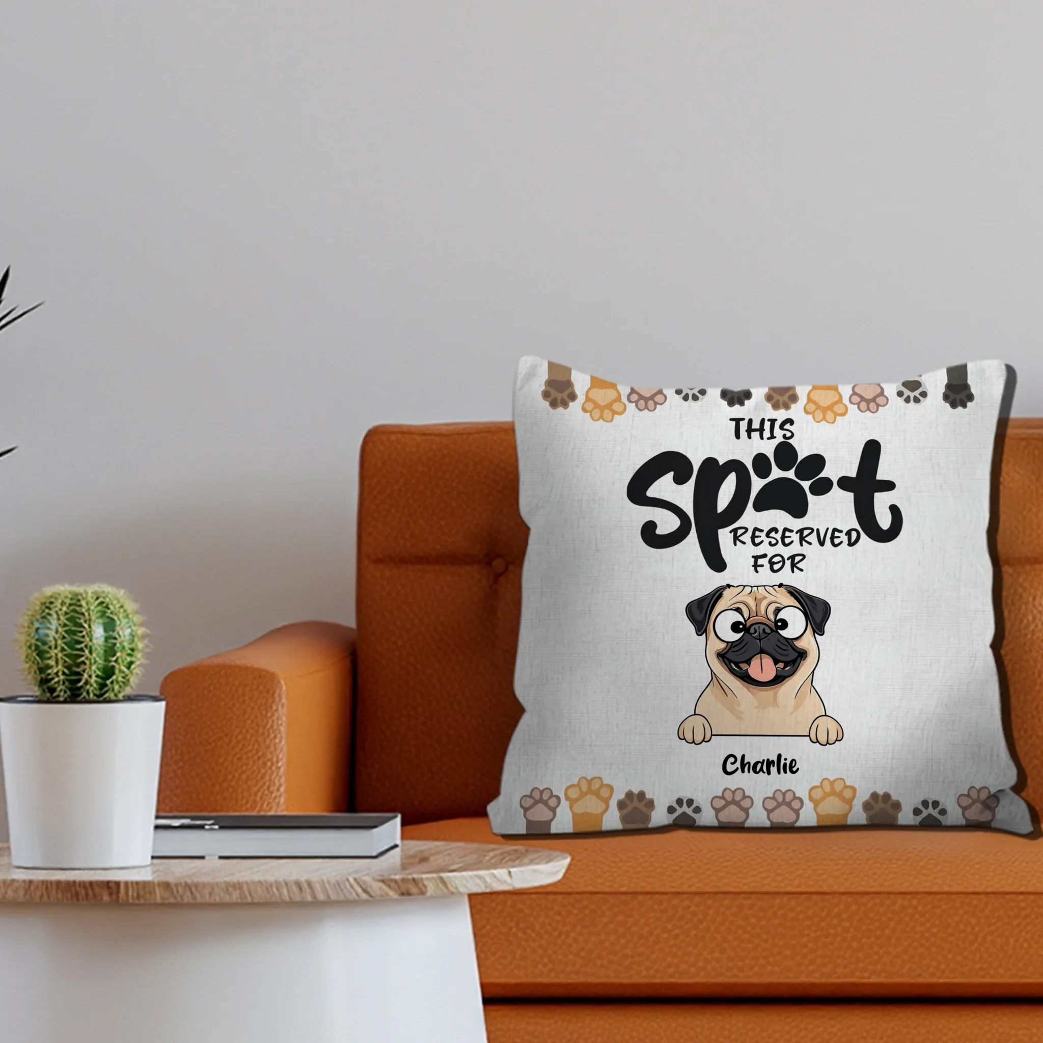 This Spot Reserved For… Pillow – Heartfelt Gift For Dog Lovers – 89Prints
