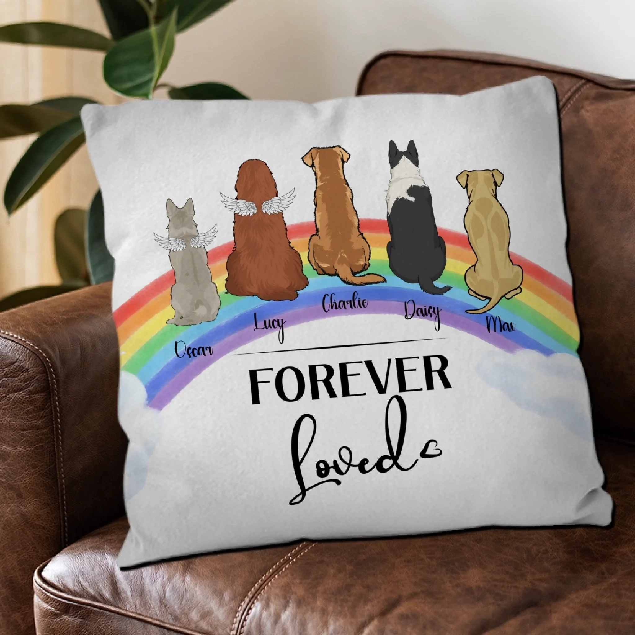 Forever Loved Pillow – Sentimental Present For Dog Lovers – 89Prints