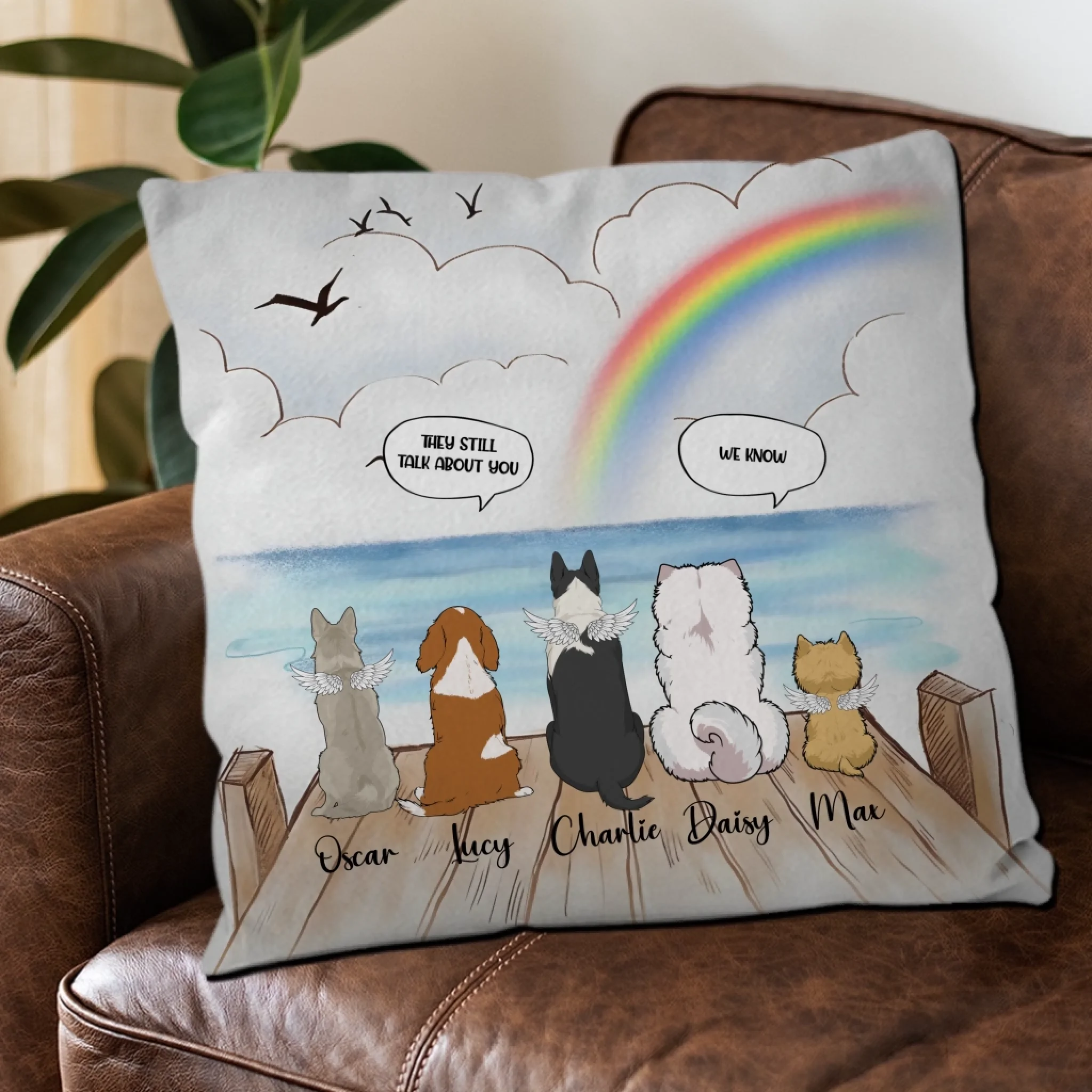 They Still Talk About You – I Know Pillow | Touching Custom Dog Gift for Owners | 89Prints