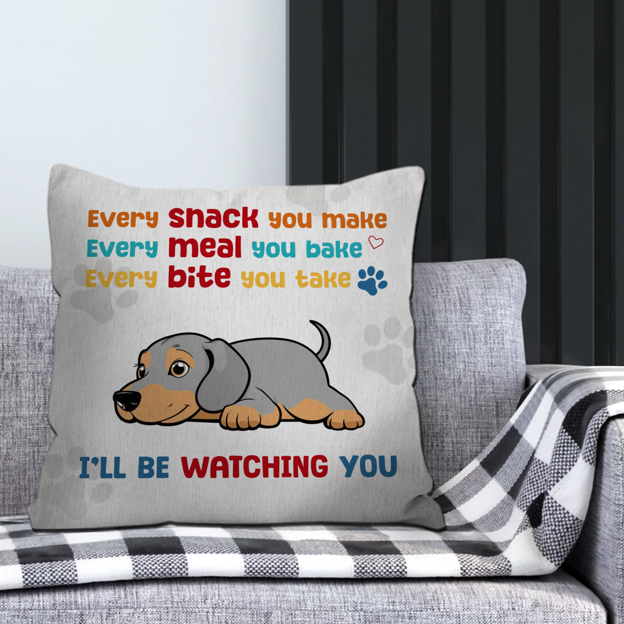 Every Bite You Take, Every Meal You Bake Pillow – Individualized Gift Ideas For Dog Owners – 89Prints