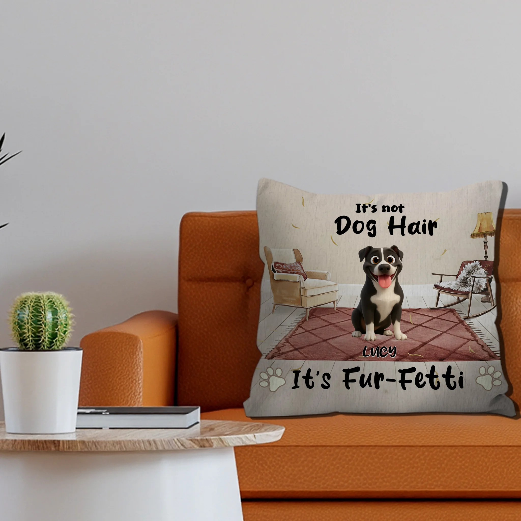 It’s Not Dog Hair, It’s Fur-Fetti Pillow – Exclusive Dog-Related Gift – 89Prints
