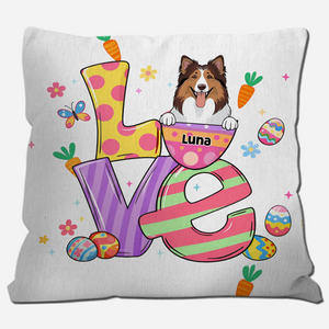 Easter Egg Dog Pillow – Adorable Personalized Easter Gift For Pet Lovers – 89Prints